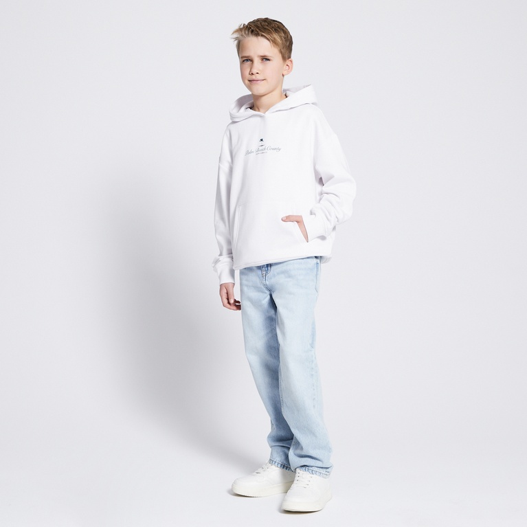Printed hoodie "Jordon" White 8